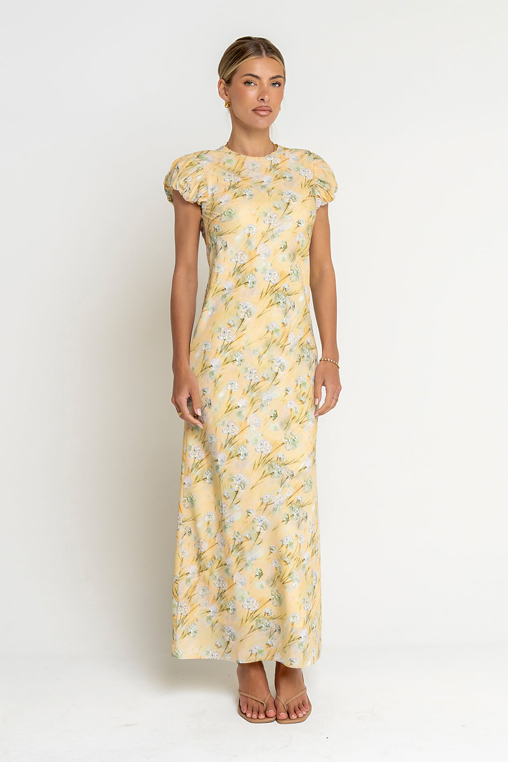 Ellianna Floral Maxi Dress in Butter Yellow Ellianna Floral Maxi Dress in Butter Yellow