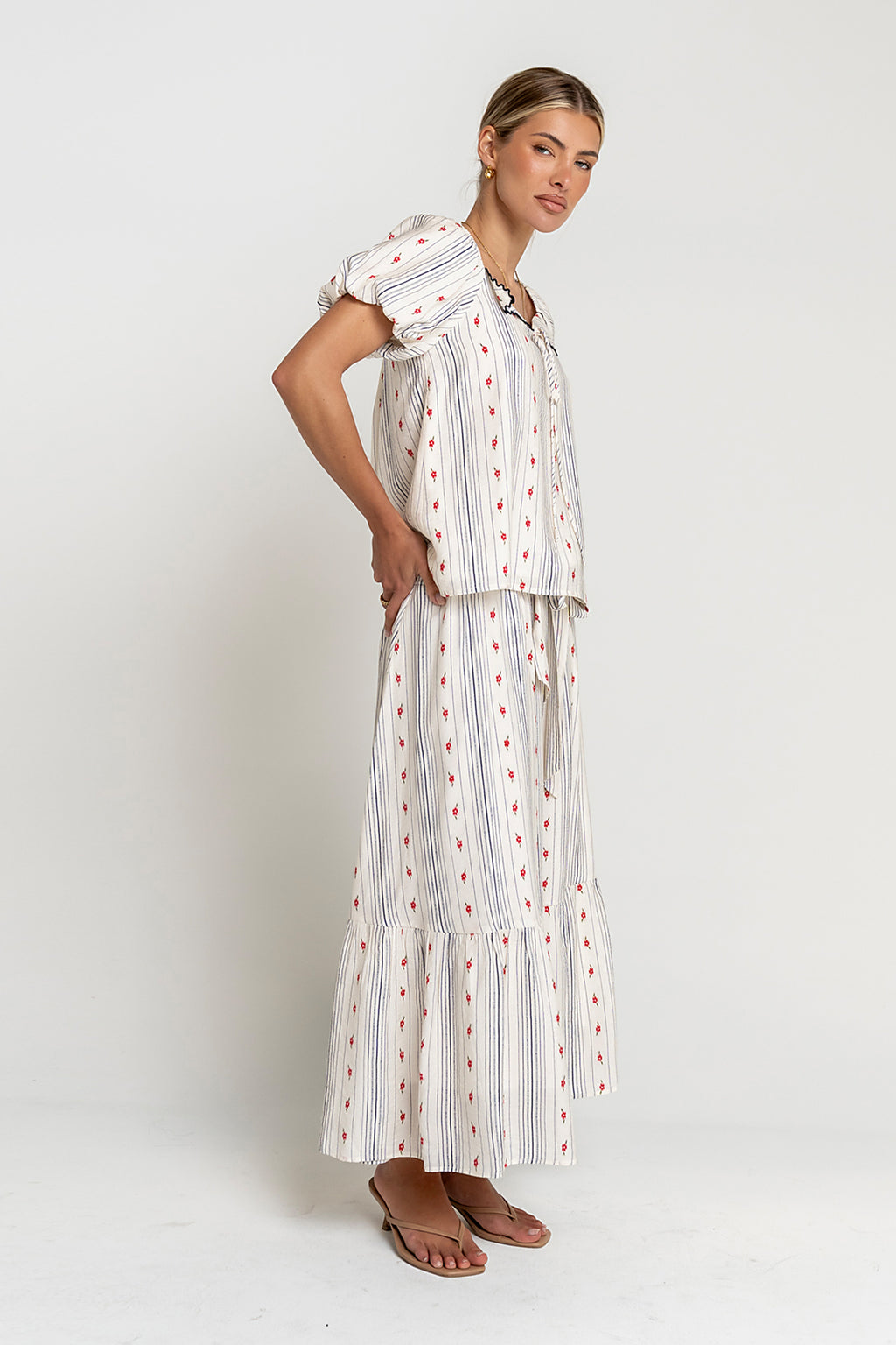 Tylee Floral Midi Skirt