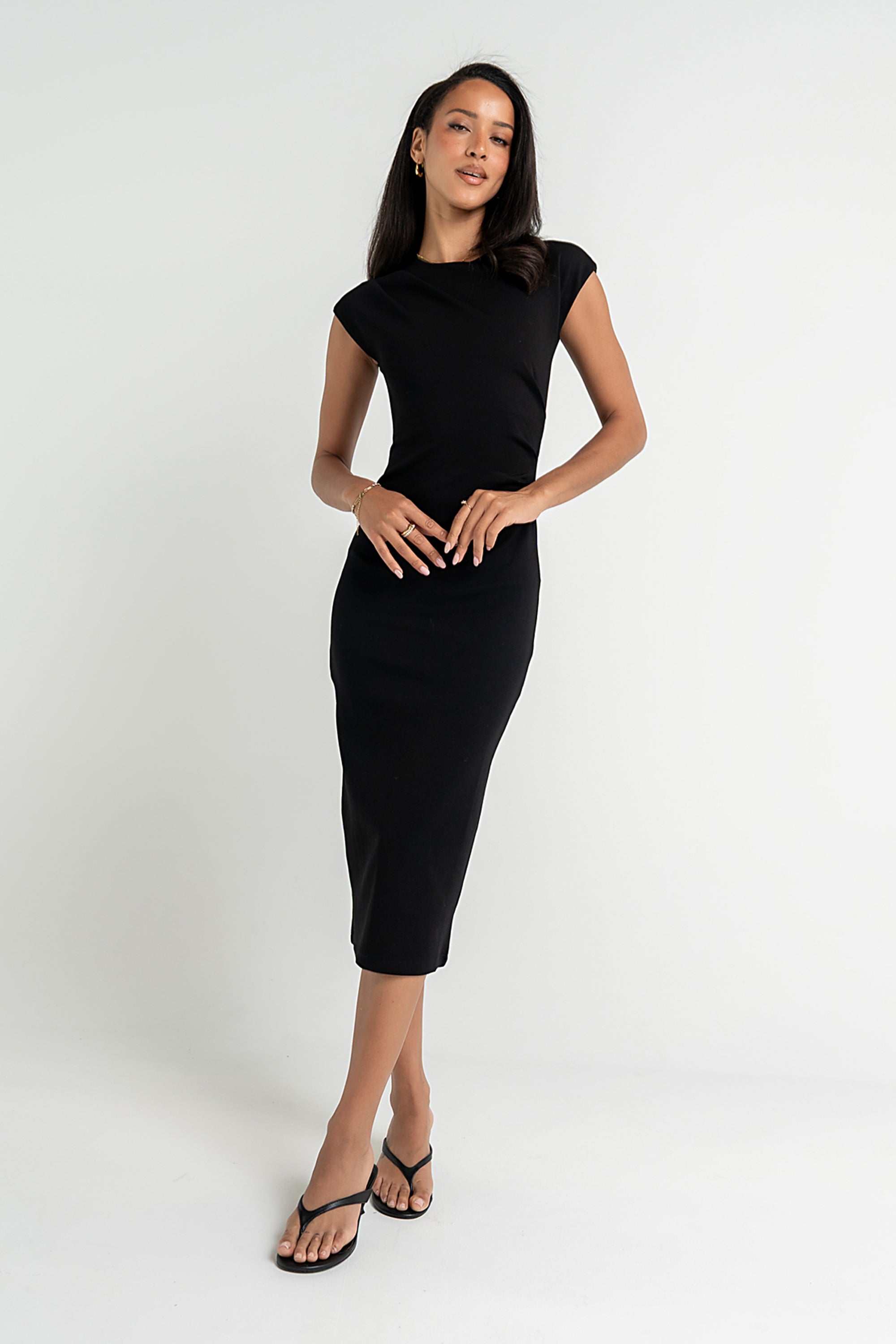 Black Midi Dresses | Elegant, Casual & Fitted Mid Length Styles Black Midi Dresses | Elegant, Casual & Fitted Mid Length Styles
