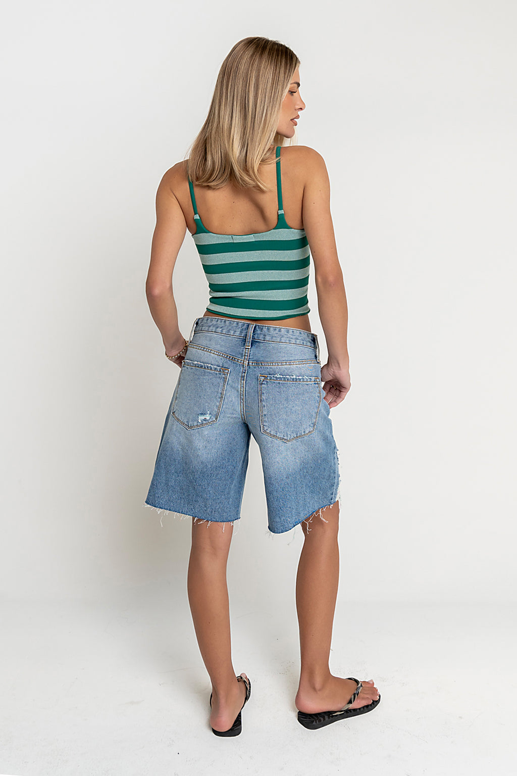 Winston Distressed Bermuda Shorts