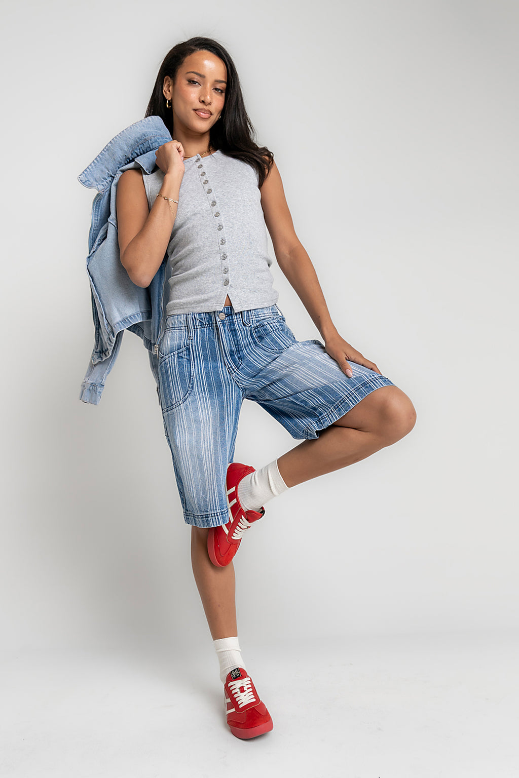 Franklin Striped Bermuda Shorts