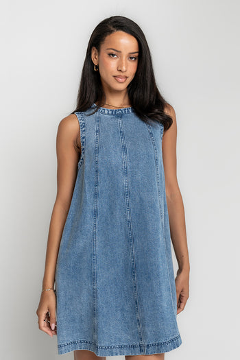 Elyse Sleeveless Denim Mini Dress