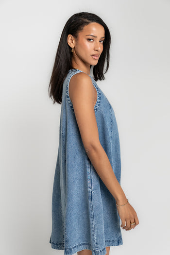 Elyse Sleeveless Denim Mini Dress