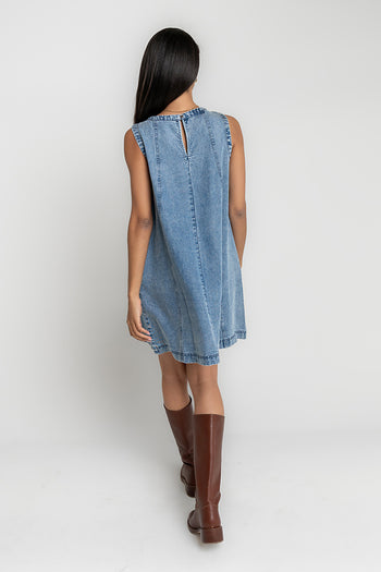 Elyse Sleeveless Denim Mini Dress
