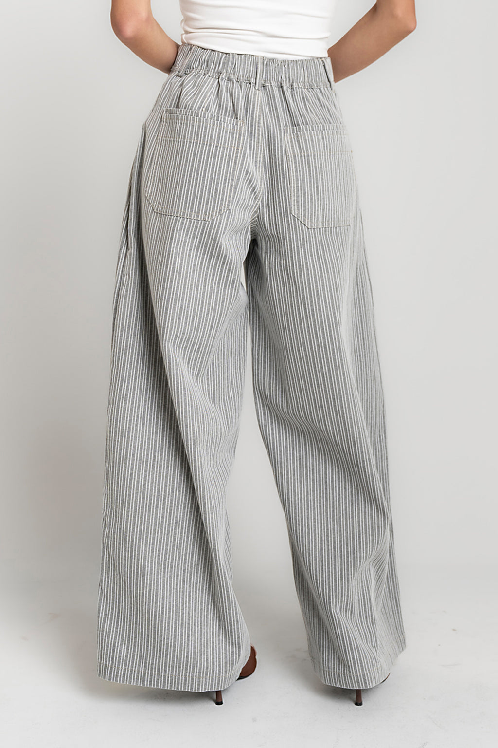 Karol Striped Wide Leg Pants
