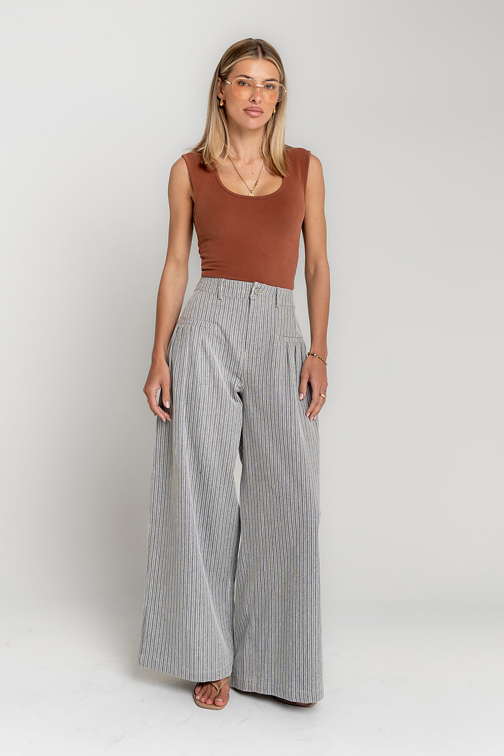 Anna Tank Top in Rust