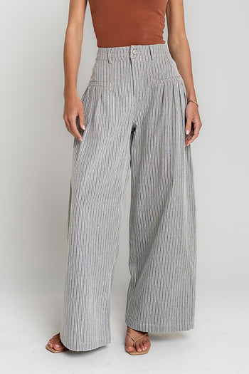 Karol Striped Wide Leg Pants