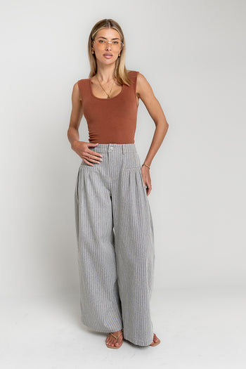 Karol Striped Wide Leg Pants