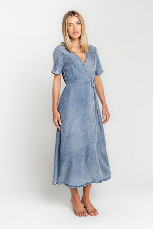 bohme denim dress Iris Denim Babydoll Dress