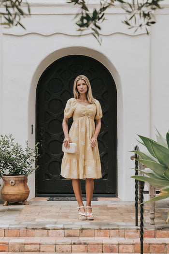 Shannon Floral Embroidered Dress