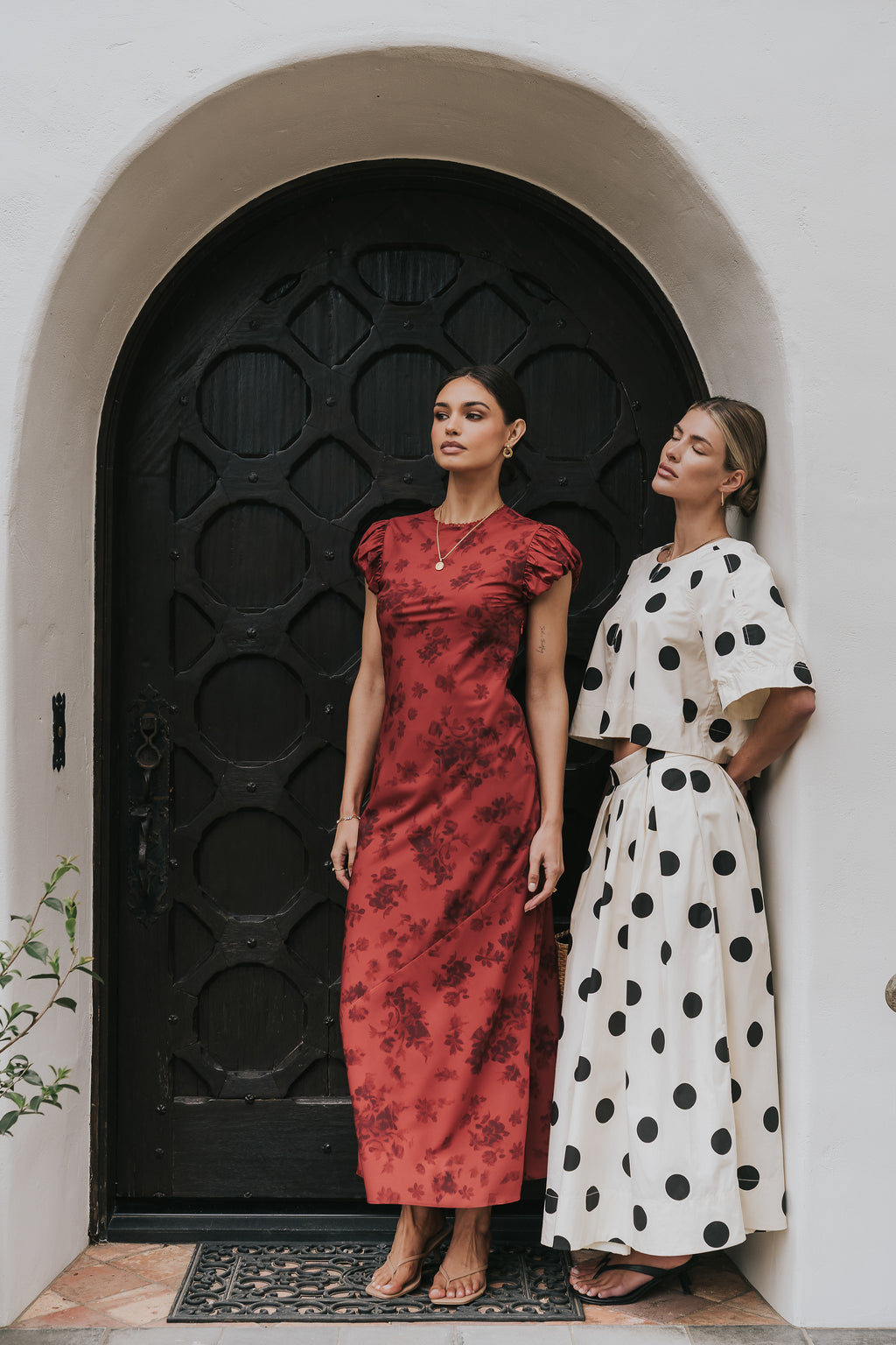 knee length dresses for ladies Ellianna Floral Maxi Dress in Brick