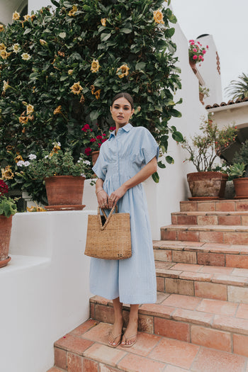 Collins Maxi Dress in Blue