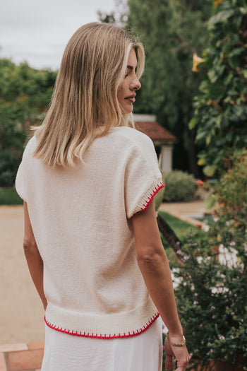 Chloe Embroidered Sweater Tee