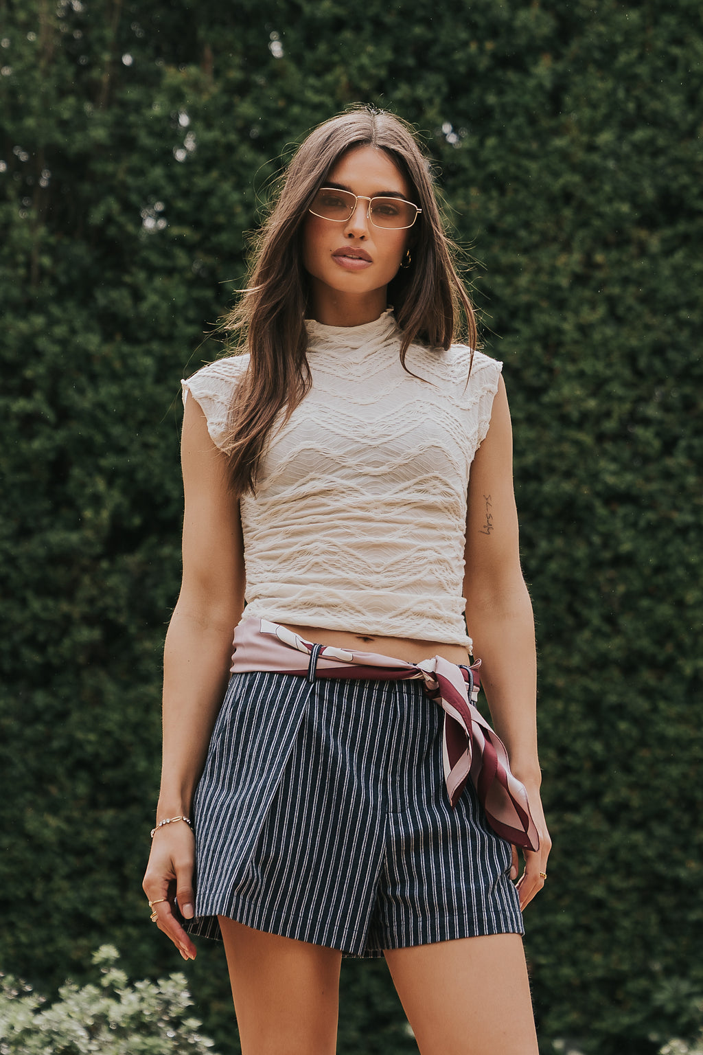 Morgan Striped Shorts