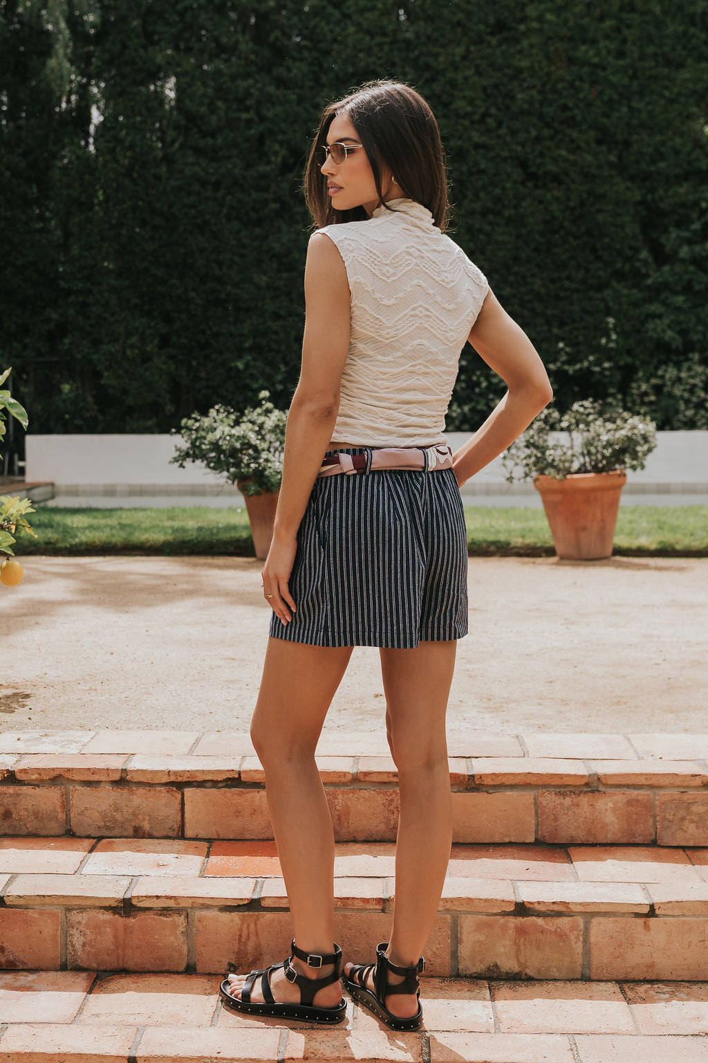 Monet Textured Top in Cream