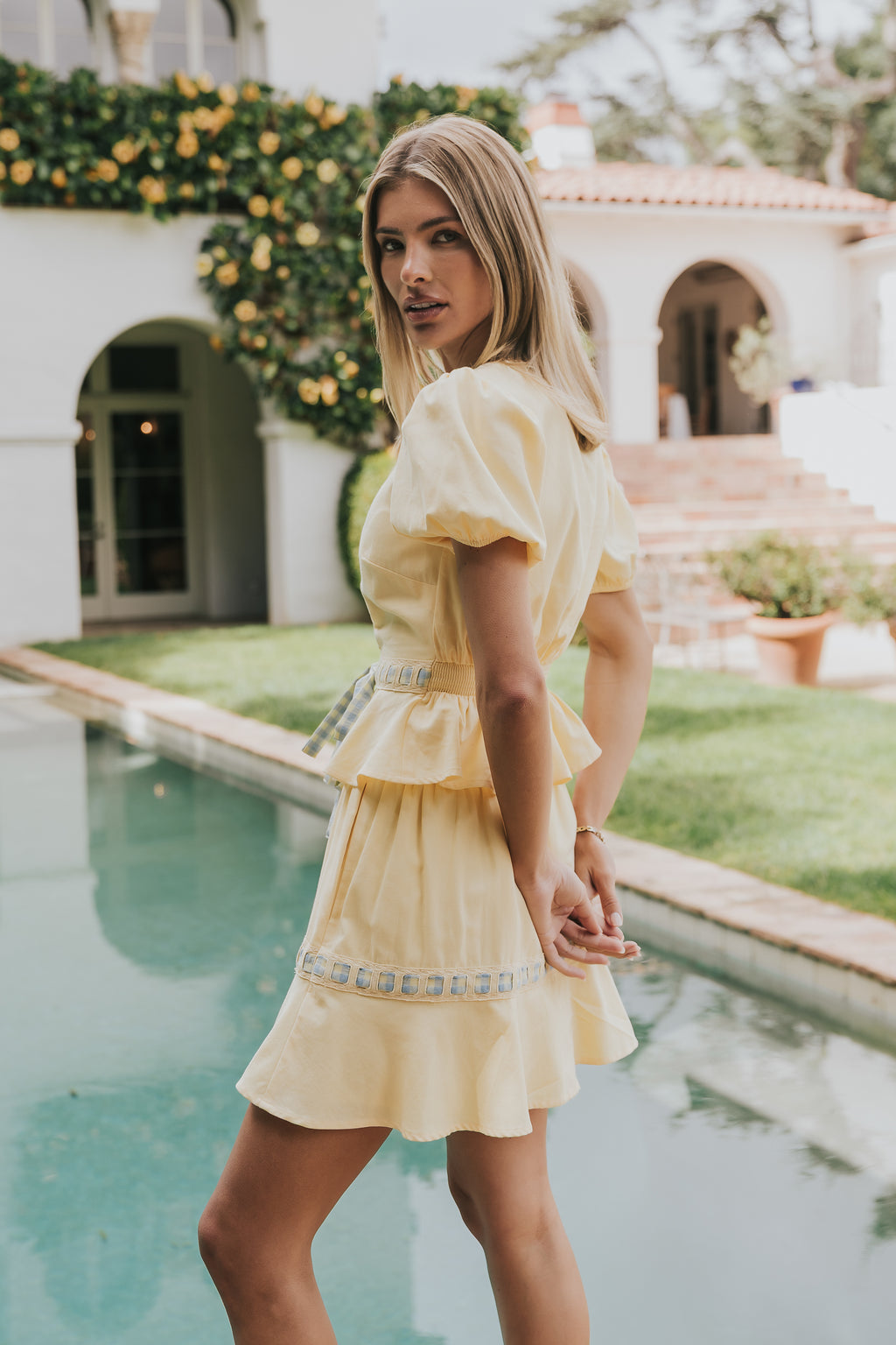 Wesley Baby Doll Top in Yellow S / Yellow