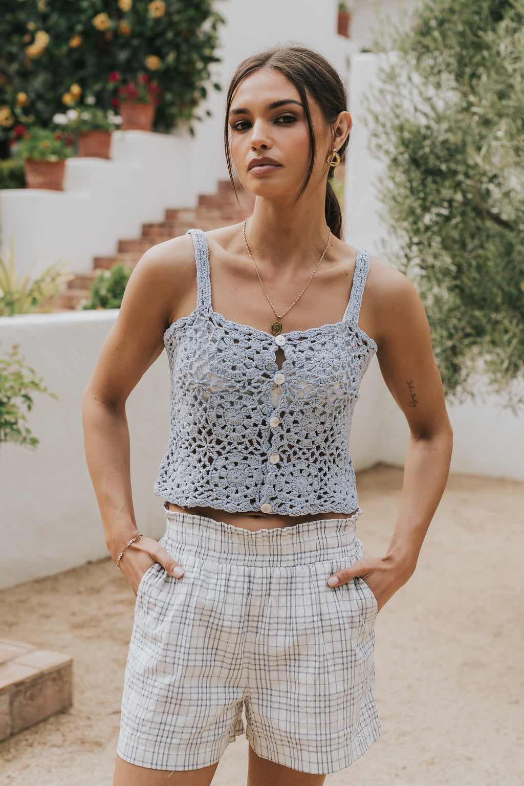 Viola Plaid Shorts