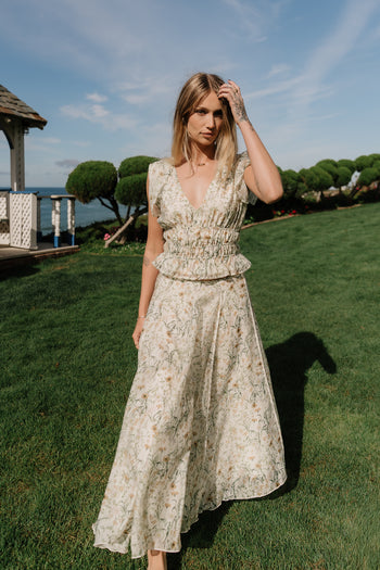 Carlie Floral Midi Skirt