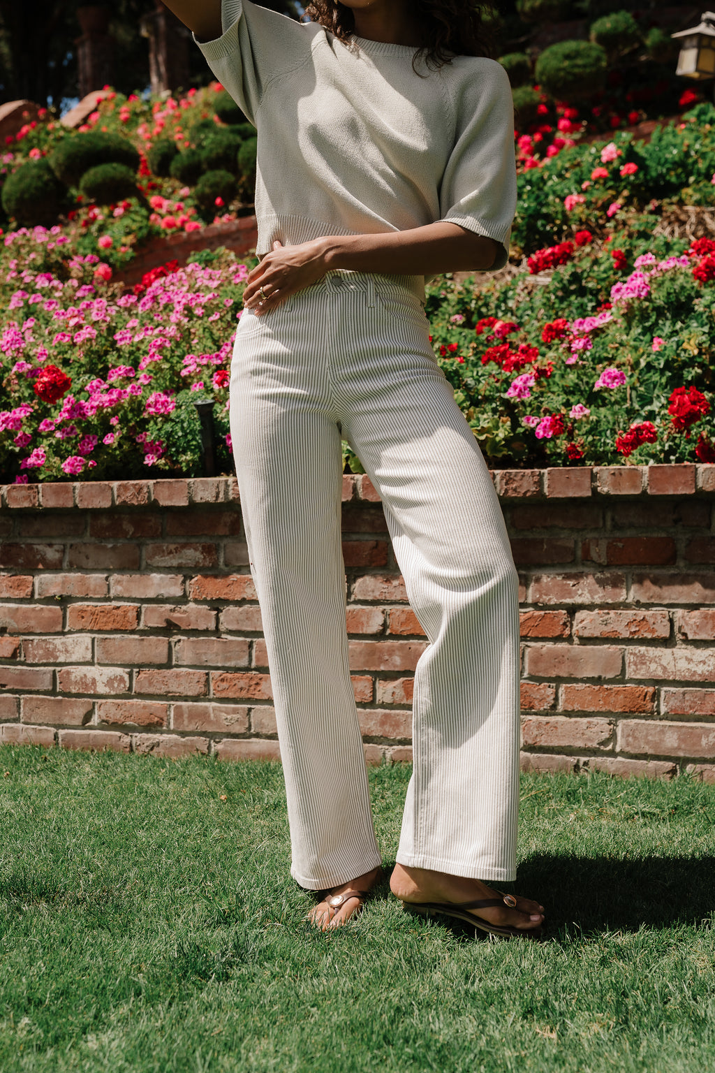 Camille Striped Wide Leg Pants