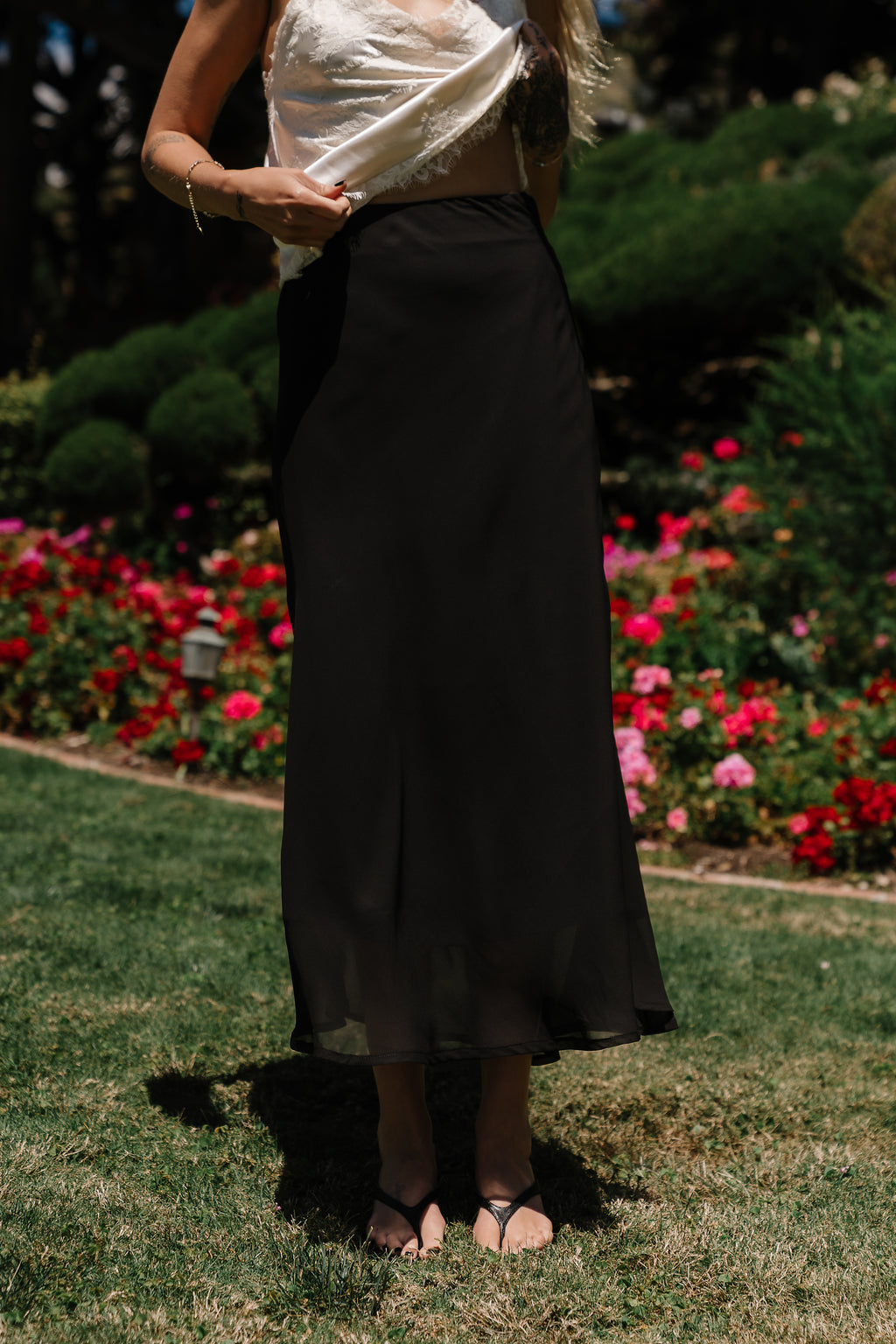 Donna Chiffon Maxi Skirt