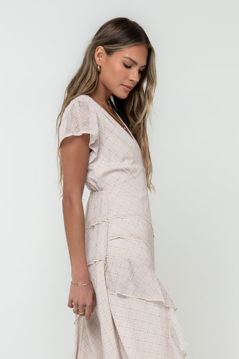 Mindy Plaid Maxi Dress