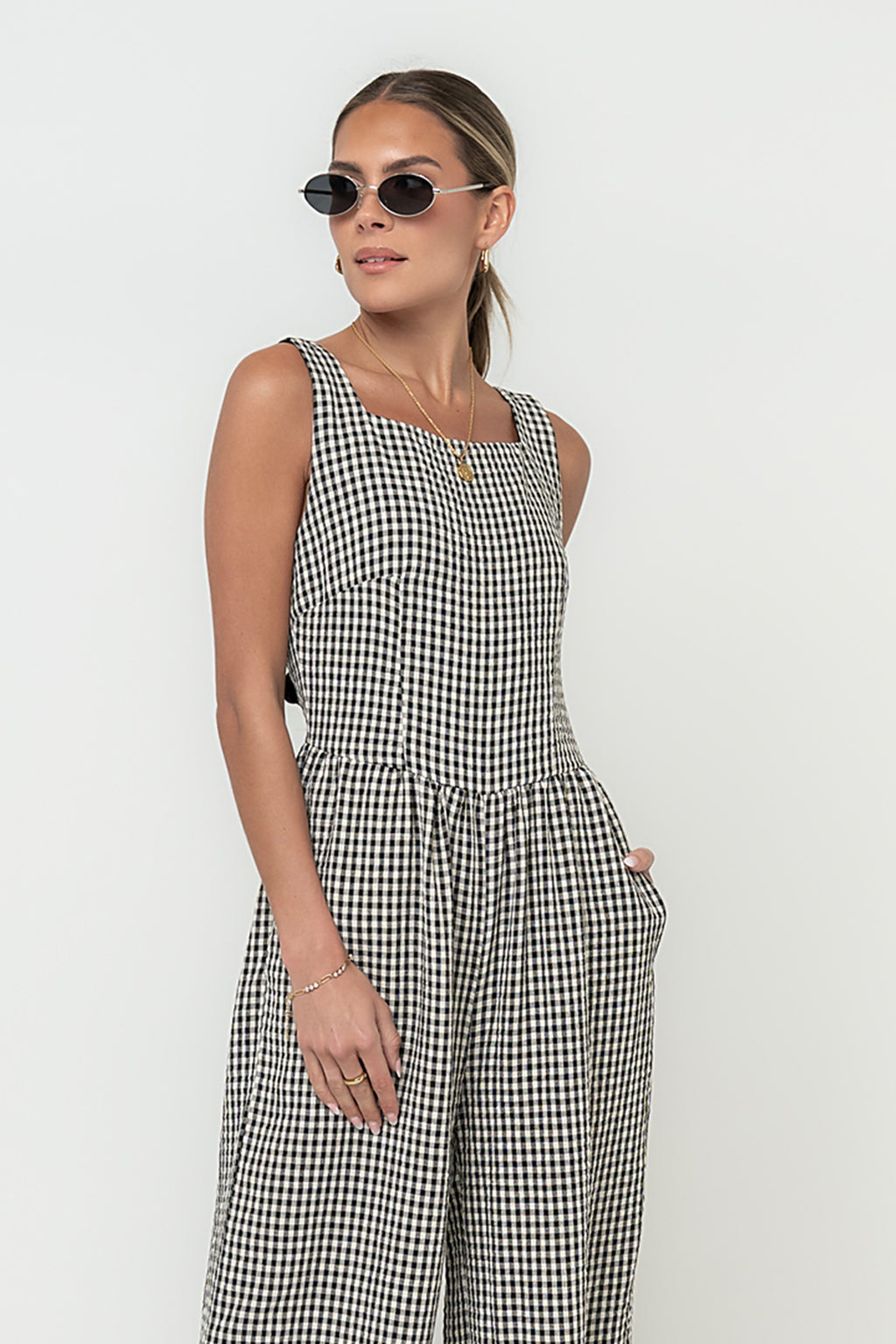 Rae Gingham Jumpsuit