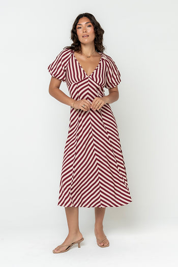 Lindsay Striped Maxi Dress