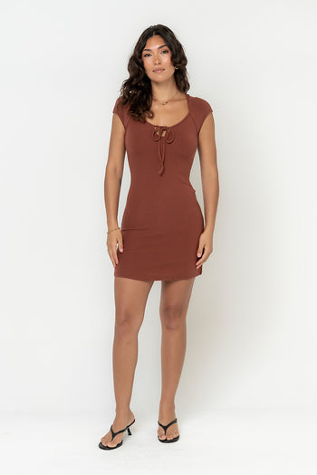 Vinnie Keyhole Mini Dress