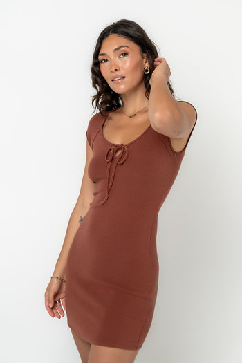 Vinnie Keyhole Mini Dress