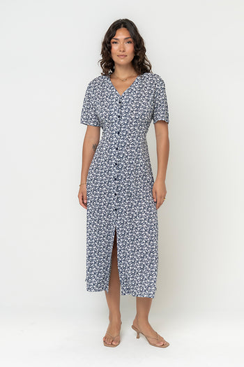Lorie Maxi Dress in Blue