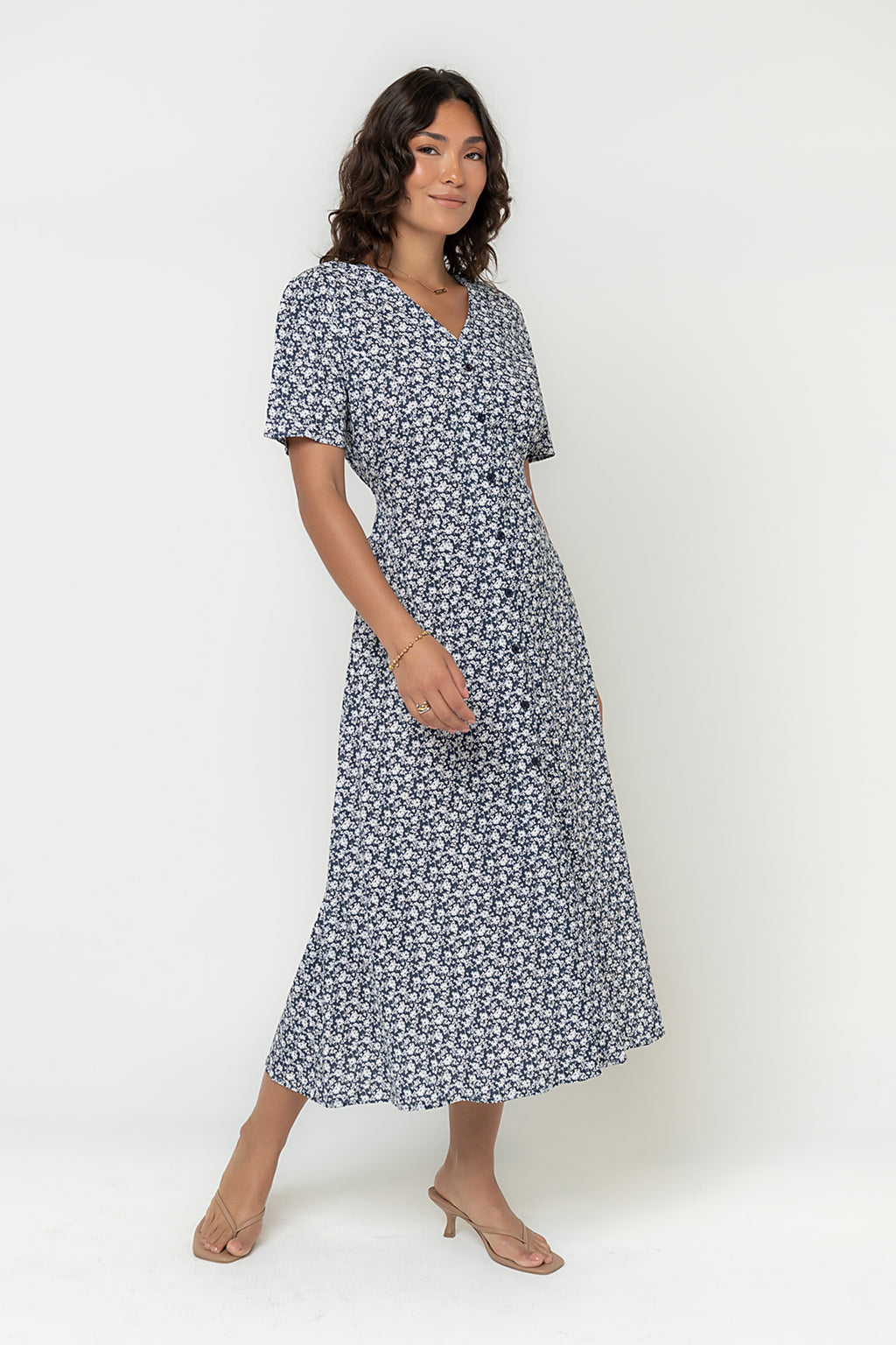 Lorie Maxi Dress in Blue