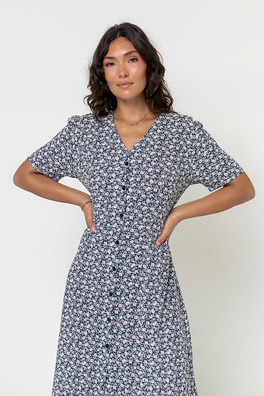 Lorie Maxi Dress in Blue