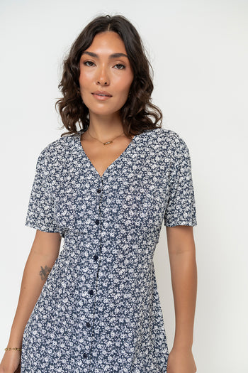 Lorie Maxi Dress in Blue