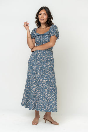Alora Embroidered Dress in Dusty Rose Alora Embroidered Dress in Dusty Rose