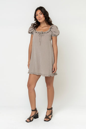 Lowen Plaid Babydoll Dress