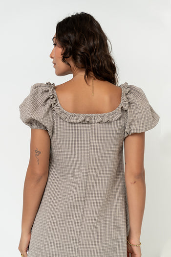 Lowen Plaid Babydoll Dress