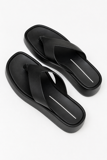 Lola Platform Sandal in Black
