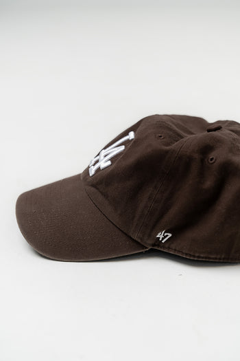 Los Angeles Dodgers Baseball Cap in Brown