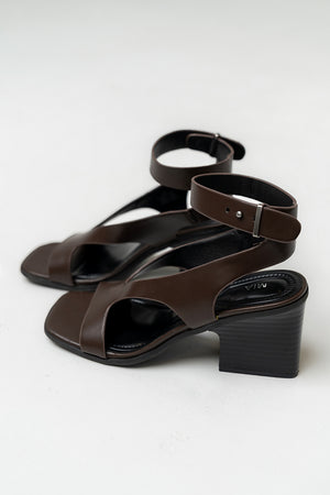 Felipa Block Heels in Brown
