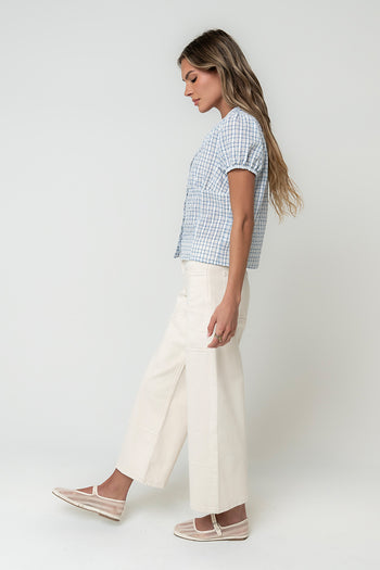 Annabeth Plaid Top