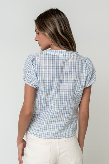 Annabeth Plaid Top