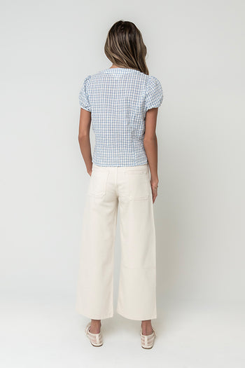 Annabeth Plaid Top