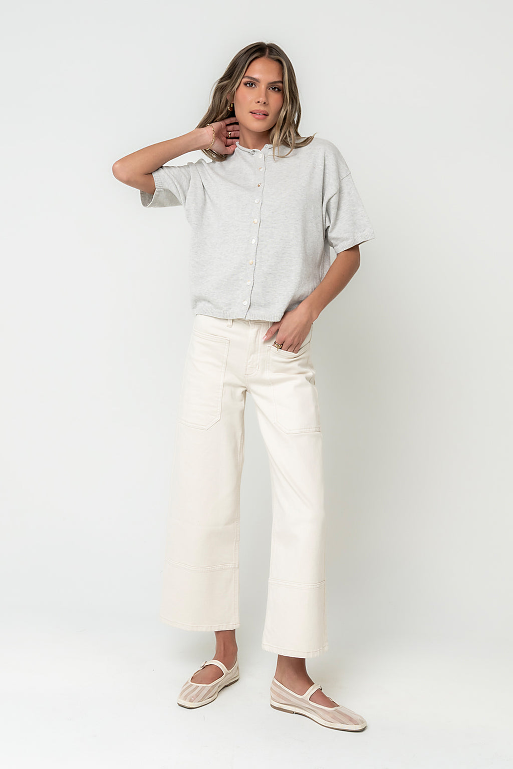 Camila Sweater in Heather Grey