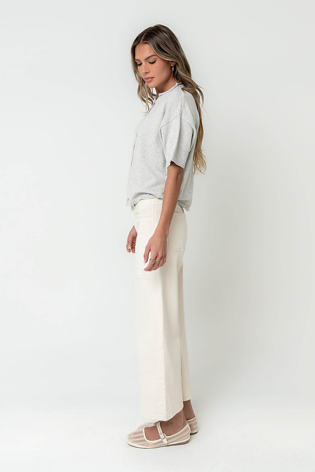 Camila Sweater in Heather Grey