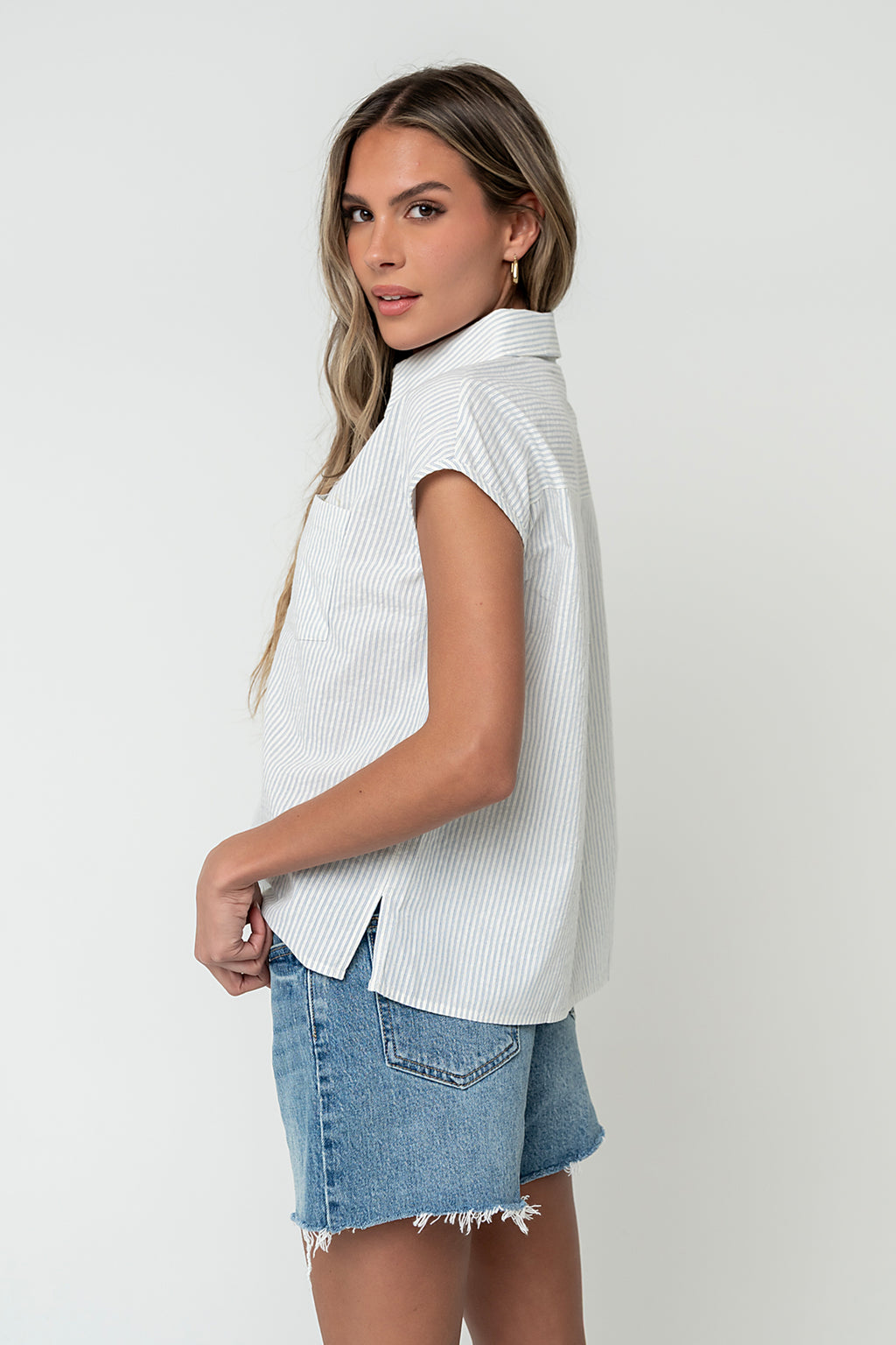 Micha Medium Wash Denim Shorts