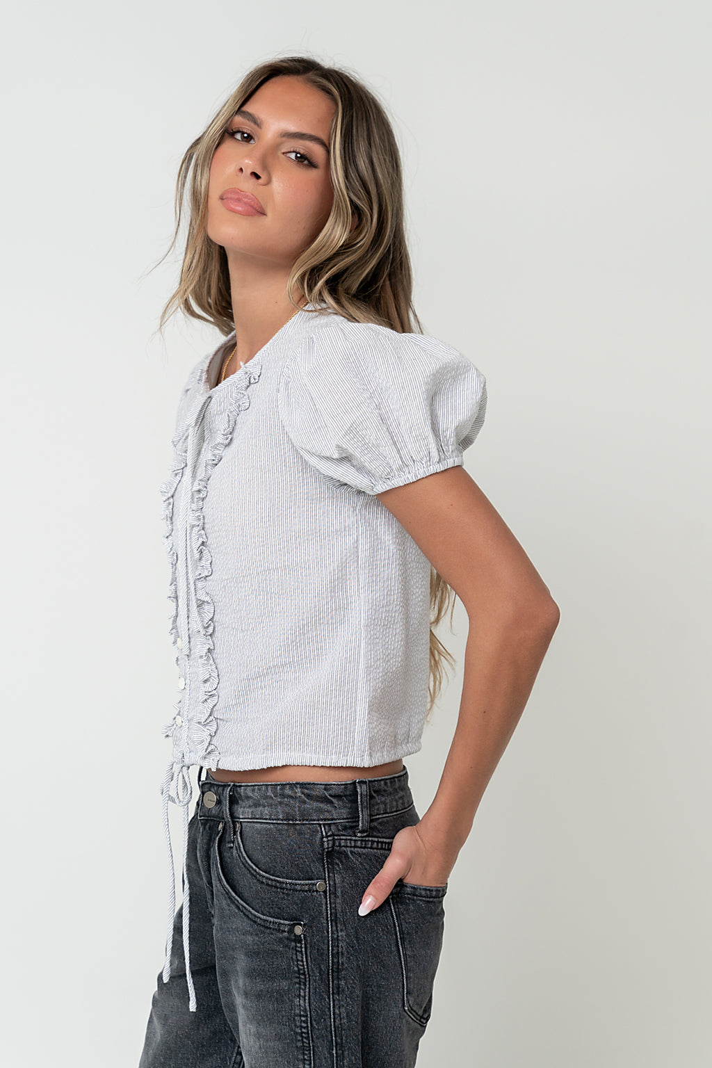 Lisa Striped Blouse