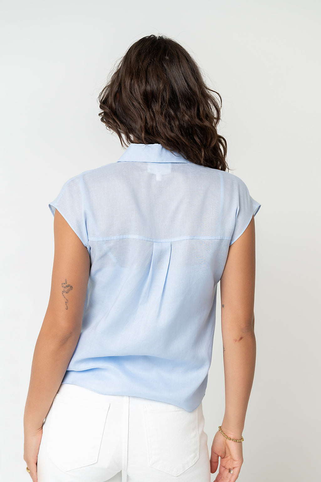 Hank Twofer Top in Light Blue