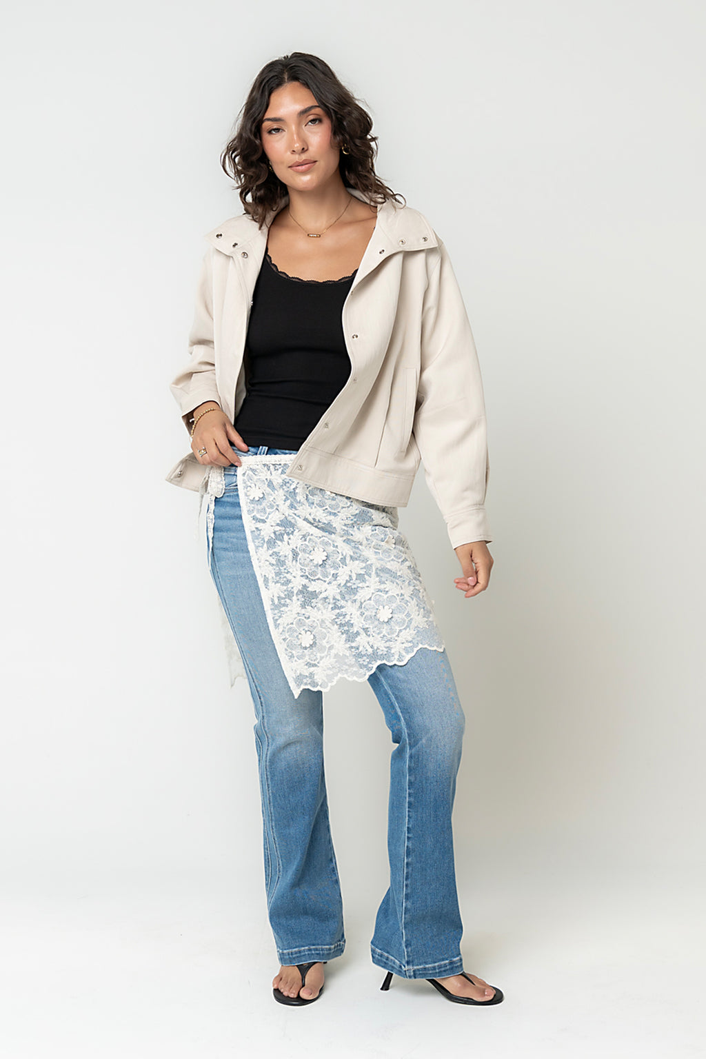 Cora Embroidered Wrap Skirt