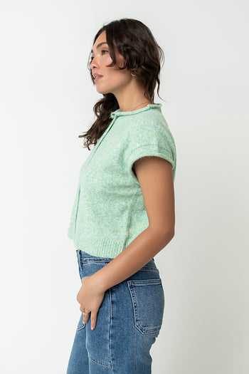Percey Knit Cardigan in Seafoam