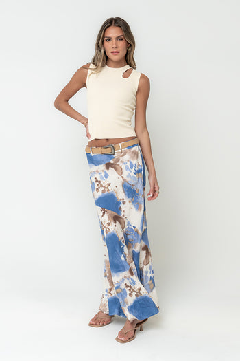 Ollie Cutout Tank Top in Yellow